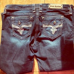 Rock Revival Dark Wash Jean Plus Size 34